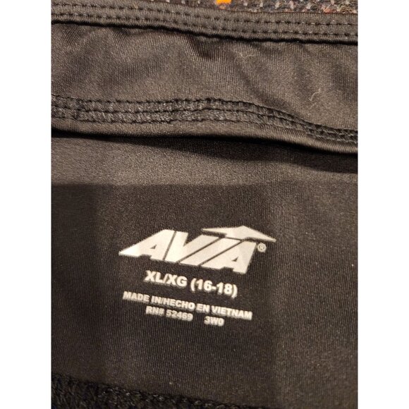 Avia Women's Black High-Waist Yoga Pants XL 16-18 Stretchy Activewear - Picture 2 of 11